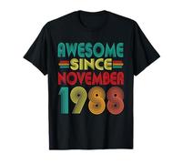 Fantastico dal Novembre 1988, 37° Compleanno Funny Vintage Maglietta