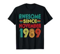 Fantastico dal Novembre 1989 Years 36th Bday Funny Vintage Maglietta
