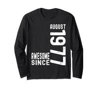 Fantastico dall'agosto 1977, nato nel 1977 August Birthday Maglia a Manica