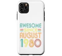 Fantastico dall'agosto 1980, 45° compleanno Funny Vintage Custodia per iPhone 11 Pro Max