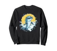 Fantastico delfino in tonalità per un look freddo Felpa