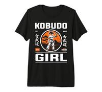 Fantastico Design Kobudo Girl: Maestro dell'Arte delle Armi! Maglietta Premium