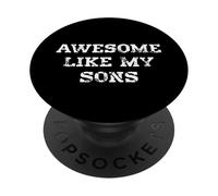 Fantastico design umoristico con testo divertente come i miei figli, per papà o mamma PopSockets PopGrip Adesivo