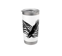 Fantastico design volante con falco uccello amante degli animali per uomini e donne Bicchiere termico in acciaio inox doppia parete