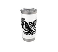 Fantastico design volante con falco uccello amante degli animali per uomini e donne Bicchiere termico in acciaio inox doppia parete
