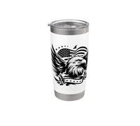Fantastico design volante con falco uccello amante degli animali per uomini e donne Bicchiere termico in acciaio inox doppia parete