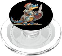 Fantastico dinosauro per gli amanti dei cavalieri e medievali PopSockets PopGrip per MagSafe