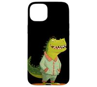 Fantastico dinosauro sorridente per gli amanti del pigiama e degli indumenti da notte Custodia per iPhone 15 Plus