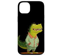 Fantastico dinosauro sorridente per gli amanti del pigiama e degli indumenti da notte Custodia per iPhone 14 Plus