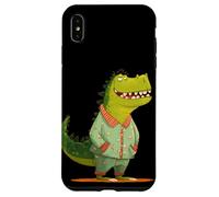 Fantastico dinosauro sorridente per gli amanti del pigiama e degli indumenti da notte Custodia per iPhone XS Max