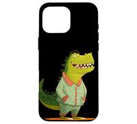 Fantastico dinosauro sorridente per gli amanti del pigiama e degli indumenti da notte Custodia per iPhone 16 Pro Max