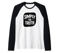 Fantastico Logo Simply The Truth Maglia con Maniche Raglan