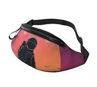 Fantastico marsupio da uomo e donna, con astronauta, impermeabile, sportivo, alla moda, con tracolla regolabile, grande borsa a tracolla per viaggi ed escursioni