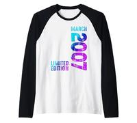 Fantastico Marzo 2007 dal 2007 Vintage 2007 Retro 2007 Maglia con Maniche Raglan