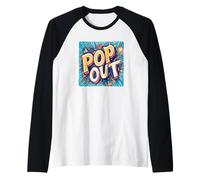 Fantastico messaggio pop out per un look audace Maglia con Maniche Raglan