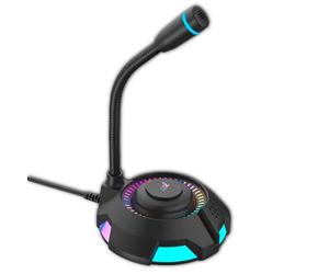 Fantastico microfono da gioco USB LED RGB
