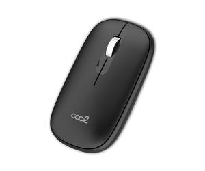 Fantastico mouse wireless sottile 2 in 1 (Bluetooth + adattatore USB) Nero