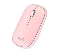 Fantastico mouse wireless sottile 2 in 1 (Bluetooth + adattatore USB) Rosa