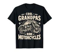 Fantastico nonno guida moto, festa del papà biker nonno Maglietta
