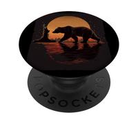 Fantastico orso americano con Liberty for Bears and Freedom PopSockets PopGrip Adesivo