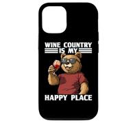 Fantastico orso californiano con dichiarazione Wine Country Custodia per iPhone 12/12 Pro