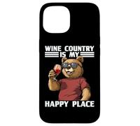 Fantastico orso californiano con dichiarazione Wine Country Custodia per iPhone 15