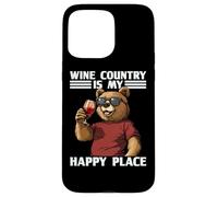 Fantastico orso californiano con dichiarazione Wine Country Custodia per iPhone 15 Pro Max