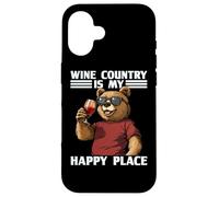 Fantastico orso californiano con dichiarazione Wine Country Custodia per iPhone 16