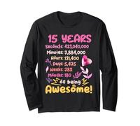 Fantastico Outfit Di Compleanno Per 15 Anni! 15 ° Compleanno Maglia a Manica