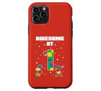 Fantastico per il compleanno dei bambini di mattoni da costruzione di 1 anno Custodia per iPhone 11 Pro