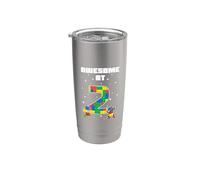 Fantastico per il compleanno dei bambini di mattoni da costruzione di 2 anni Bicchiere termico in acciaio inox doppia parete