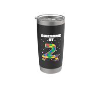 Fantastico per il compleanno dei bambini di mattoni da costruzione di 2 anni Bicchiere termico in acciaio inox doppia parete
