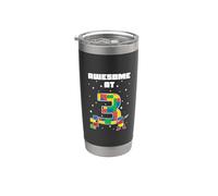 Fantastico per il compleanno dei bambini di mattoni da costruzione di 3 anni Bicchiere termico in acciaio inox doppia parete
