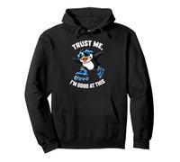 Fantastico Pinguino di Pattinaggio in Linea, Credo di Essere Bravo in Questo Felpa con Cappuccio
