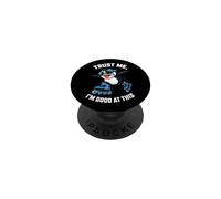 Fantastico pinguino di pattinaggio in linea, credo di essere bravo in questo PopSockets PopGrip Adesivo