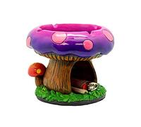 Fantastico posacenere a forma di fungo, con contenitore, 14 x 11,4 cm