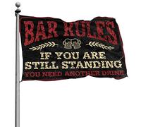 Fantastico poster con le regole del bar, divertente decorazione per patio e camper (30 x 45 cm)