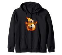 Fantastico pupazzo di neve con fiamme Costume Felpa con Cappuccio