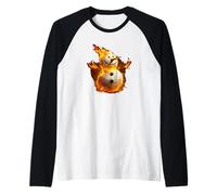 Fantastico pupazzo di neve con fiamme Costume Maglia con Maniche Raglan