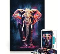Fantastico puzzle a forma di elefante da 1000 pezzi per adulti,gioco di problem solving di livello professionale,attività rilassante di gruppo al chiuso (50x75cm)