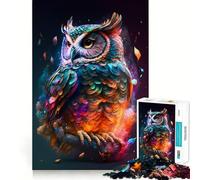 Fantastico puzzle a forma di gufo da 1000 pezzi per ragazzi,gioco cognitivo,incastro perfetto,compatto,divertente per il tempo di gioco in famiglia (38x26cm)