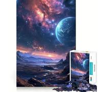 Fantastico puzzle a tema spazio per adolescenti,1000 pezzi,gioco di memoria divertente,componenti robusti e di facile utilizzo,portatile e adatto ai viaggi (50x75cm)
