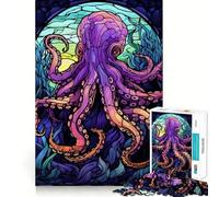 Fantastico puzzle astratto a forma di polpo,1000 pezzi,gioco di logica,pezzi a incastro preciso,divertimento assicurato per tutta la famiglia (38x26cm)