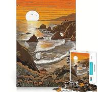 Fantastico puzzle da spiaggia per adulti,1000 pezzi,stimola la concentrazione,divertente,di dimensioni uniformi,pezzi precisi,attività per rafforzare il legame con i propri cari (38x26cm)