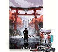 Fantastico puzzle giapponese Torii Gate per adulti,1000 pezzi,gioco stimolante per la mente,pezzi precisi e facili da incastrare,rilassante attività di gruppo al chiuso (38x52cm)