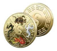 Fantastico regalo di attrezzi per monete | divine Tai Chi Coin | Stile antico I Ching Croboker Coin | per biglietti, regalo di compleanno, di Natale, token pasquali