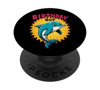 Fantastico regalo di compleanno a forma di pesce delfino, per figlio, adolescente, fratello PopSockets PopGrip Adesivo