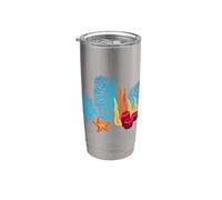 Fantastico regalo grafico per acquario, barriera corallina, per uomini, donne e bambini Bicchiere termico in acciaio inox doppia parete