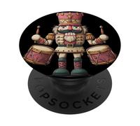 Fantastico schiaccianoci con batteria costume per ragazzi e ragazze PopSockets PopGrip Adesivo