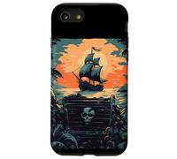Fantastico scrigno del tesoro dei pirati con costume da nave pirata Custodia per iPhone SE (2020) / 7 / 8